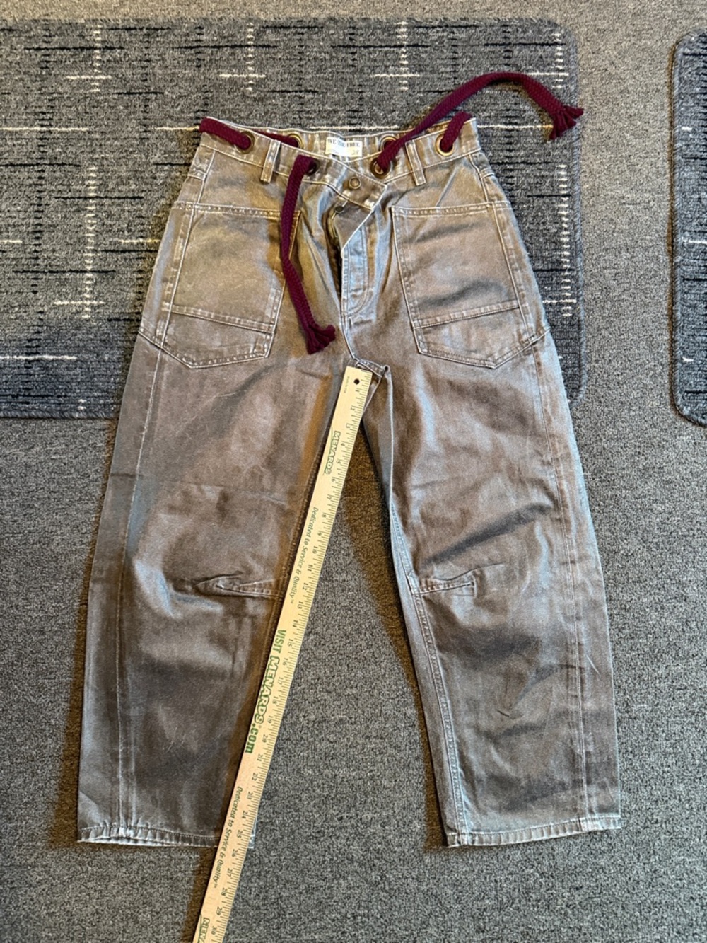 NWOT We The Free Metallic Moxie Barrel Jeans - Picture 6 of 7